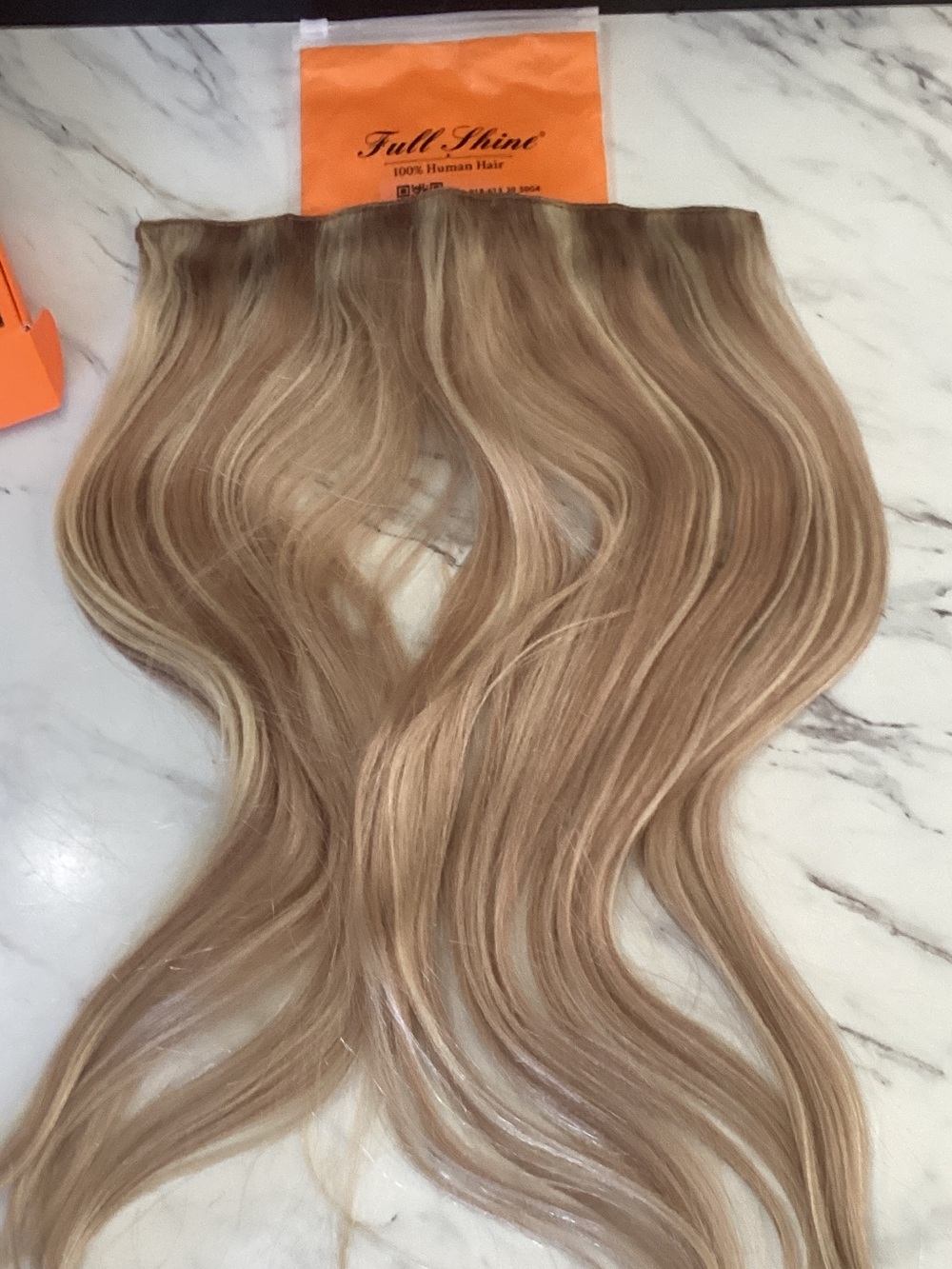 Honey Blonde Clip-In Human Hair Extensions